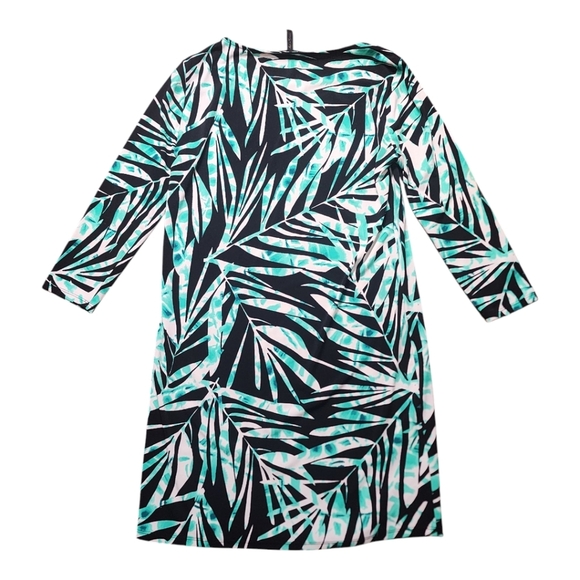 BCGBMaxAzria Palm Print Dress Suze XS - Picture 4 of 5